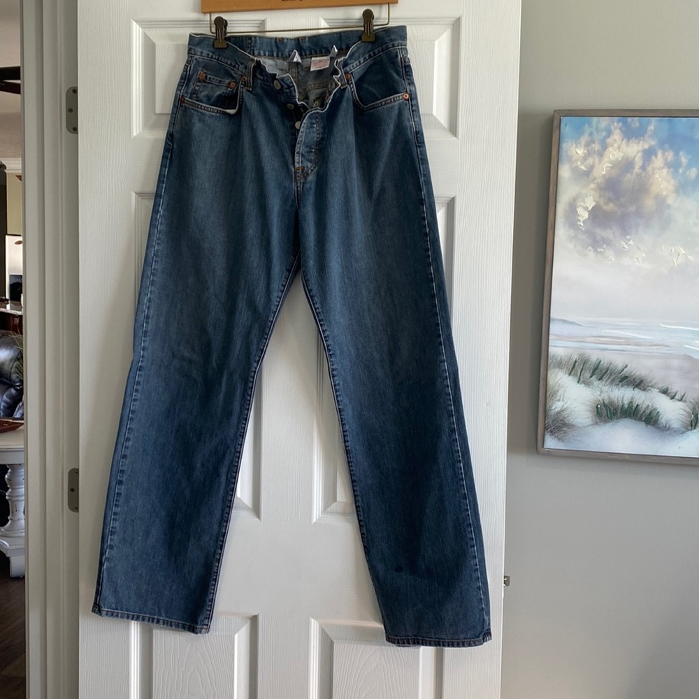 Lucky Brand Dungarees Button Fly Loose Fit